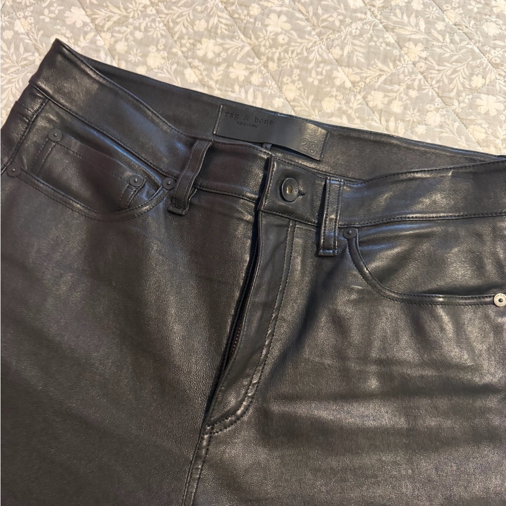 Rag bone leather pants size 28 exellent